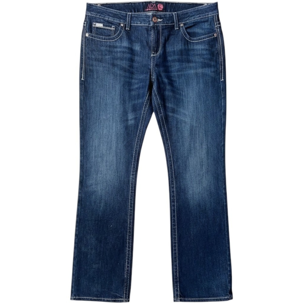 Cinch Ada Jeans 14 Dark Wash Bootcut Contrast Stitch‎ Western Rodeo
